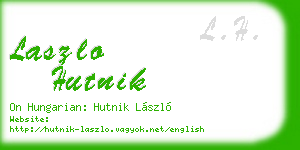 laszlo hutnik business card